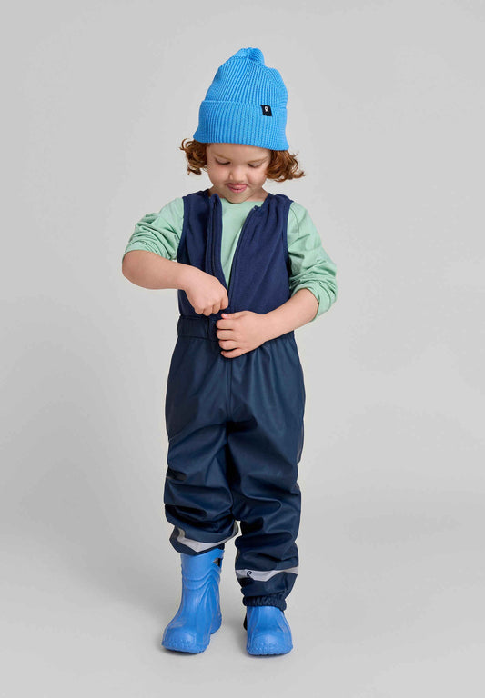 Loiske - Kids' Fleece Lined Rubber Rain Bib