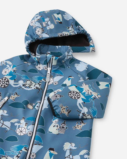 Moomin Mjosa - Kids' Softshell Outdoor Jumpsuit